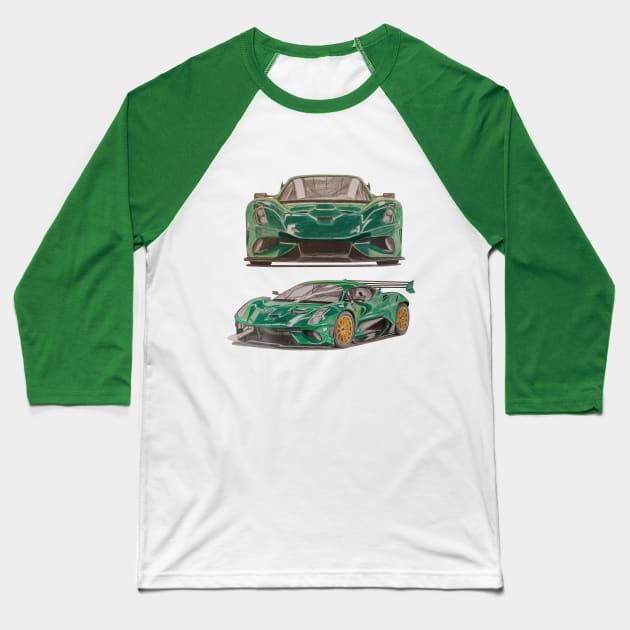 Car Baseball T-Shirt by An.D.L.